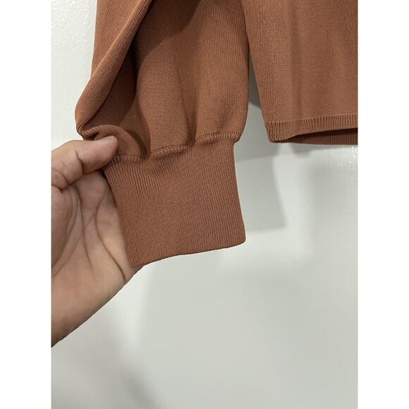 Y2K Minimalist Cutout Ribbed Crop Top XL Ballet Scandi Capsule Quiet Luxury Boho - Picture 9 of 16